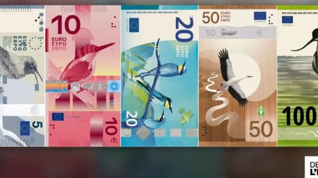 Europe : bientôt des oiseaux et des fleuves sur les nouveaux billets ?