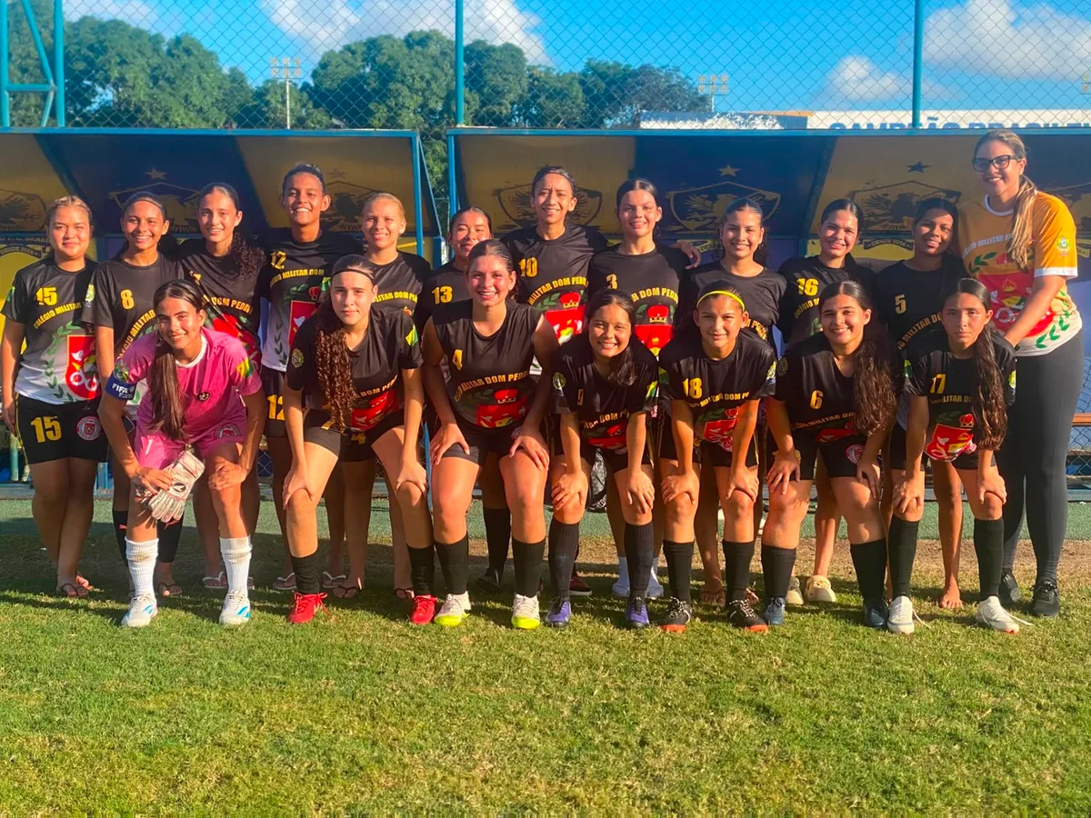 Colégio Militar Dom Pedro II empata na estreia no futebol feminino nos JEBs Sub-18, em PE