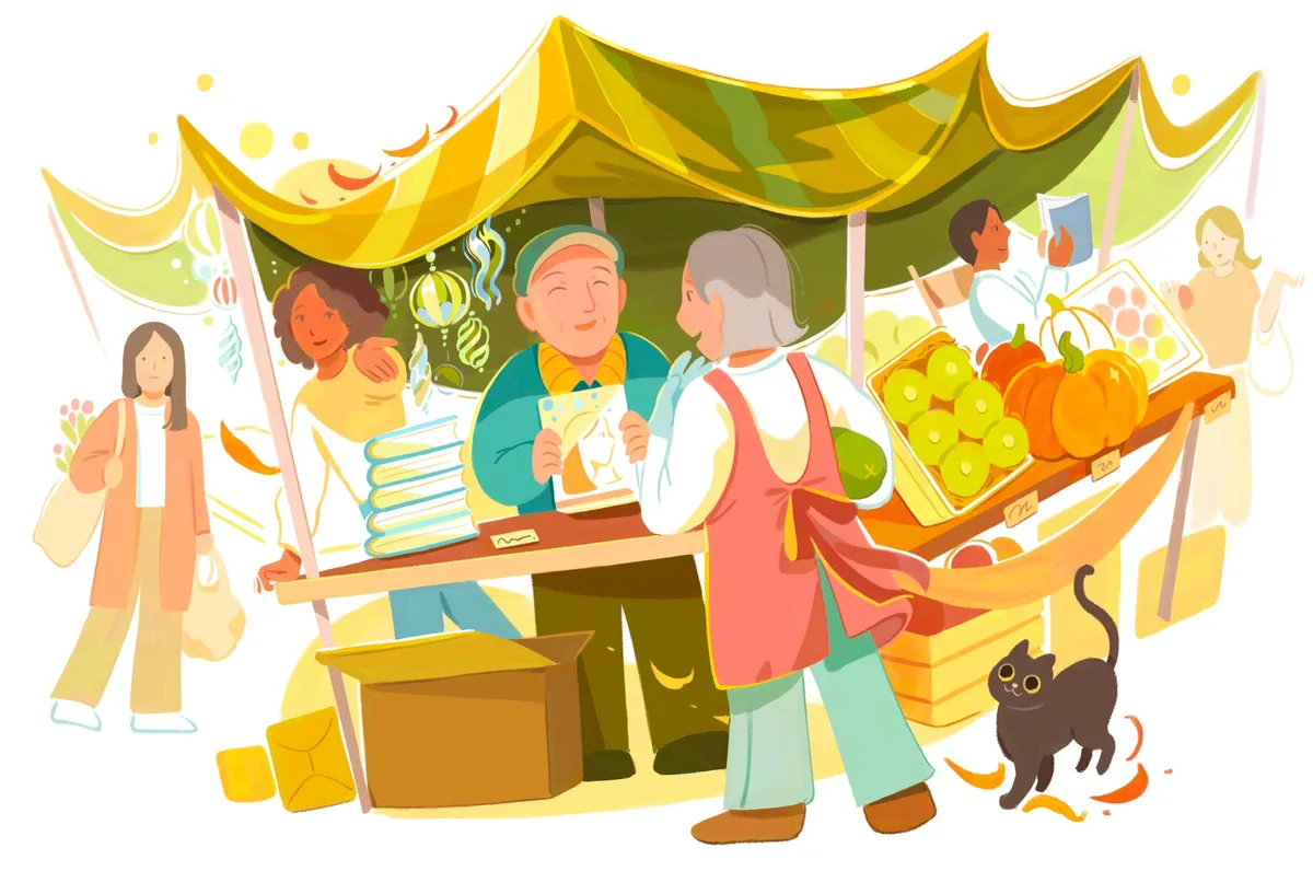 I sell an unusual crop at the local farmers’ market: a historical thriller