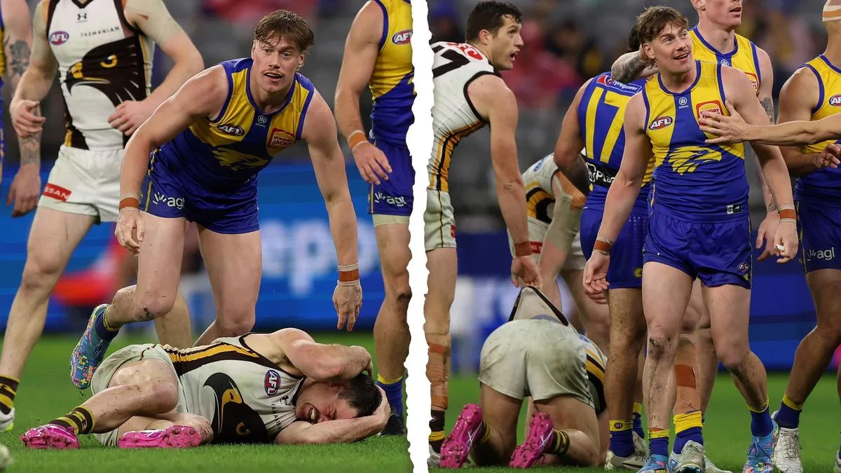 Jai Newcombe: Hawthorn star under cloud for qualifying final against Fremantle Dockers amid Harley Reid tackle