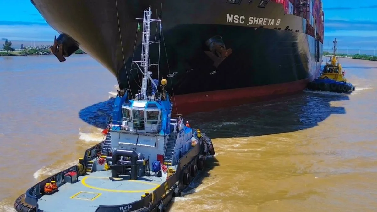 Correntezas até sete vezes mais intensas levam Porto de Itajaí a pedir rebocadores mais potentes para manobras de navios em meio ao El Niño