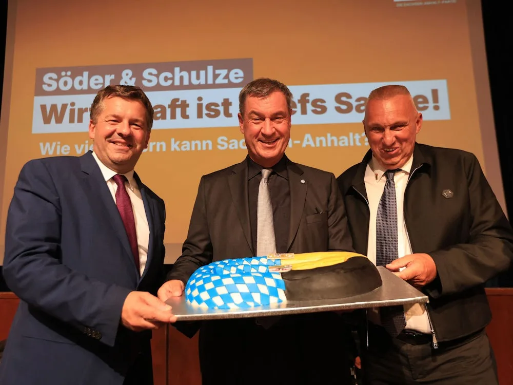 Wahlkampf in Sachsen-Anhalt: Söder gelingt es tatsächlich, nicht belehrend zu wirken