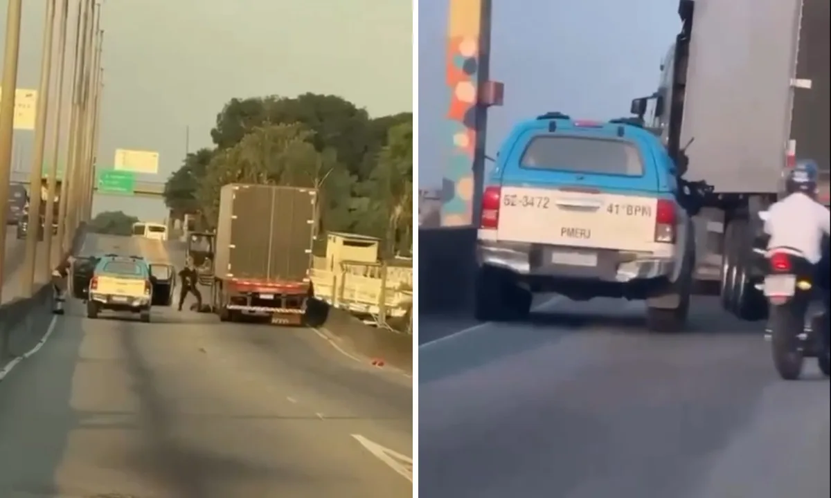 PM intercepta caminhão e recupera carga avaliada em mais de R$ 220 mil na Avenida Brasil