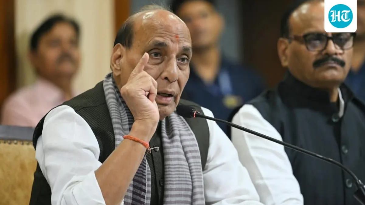 Rajnath Singh accuses Congress of seeking ‘regime change through violence’ amid anti-CEC protests