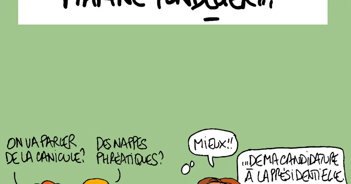 Humour. Le dessin du 17 août : université des Verts avec Marine Tondelier...