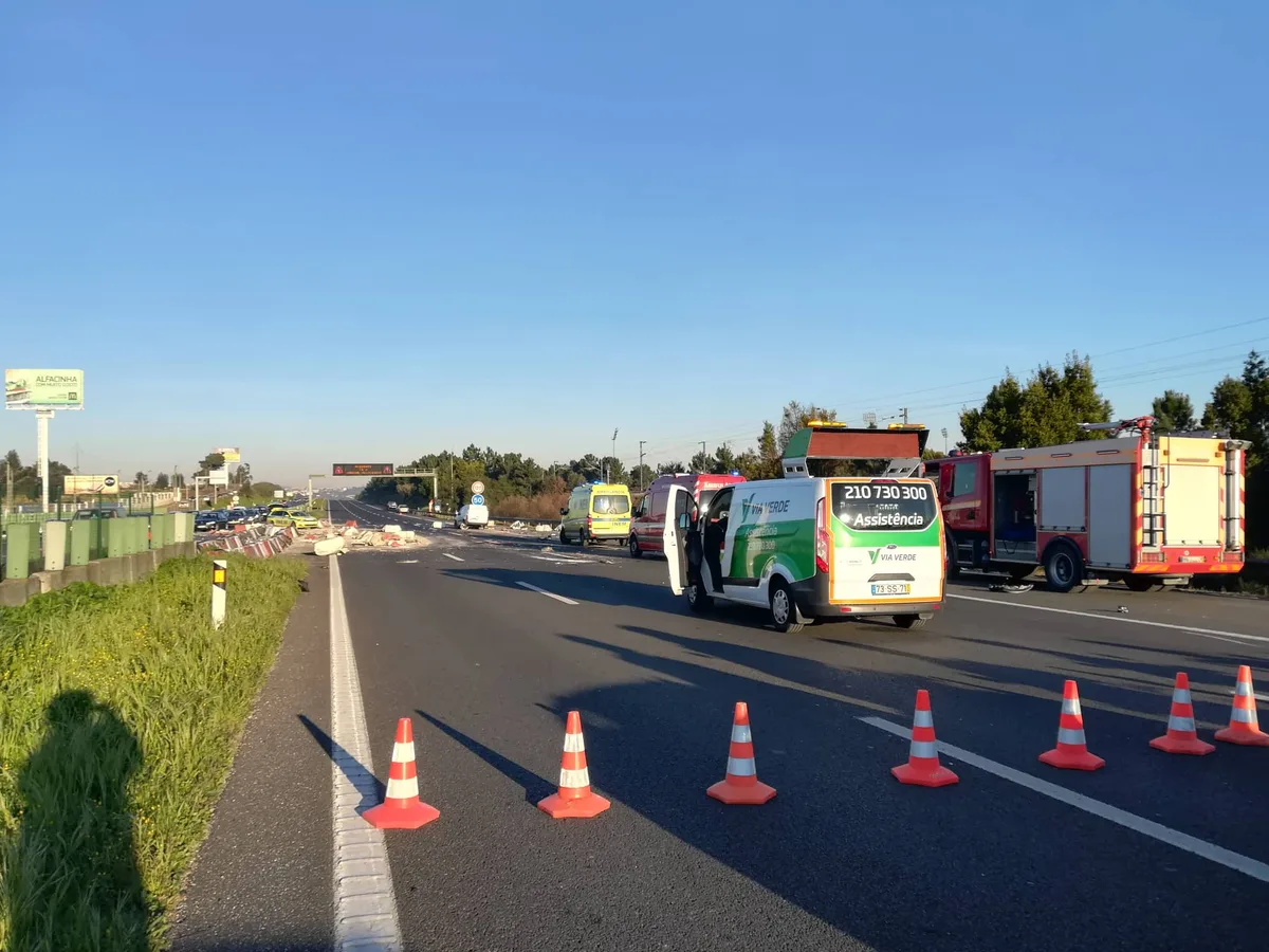 A2 com circulação condicionada no sentido Algarve-Lisboa