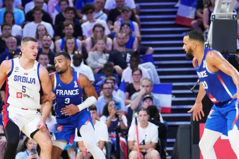 Timothé Luwawu-Cabarrot et Amine Noua, un duo complémentaire qui a marqué des points face à la Serbie