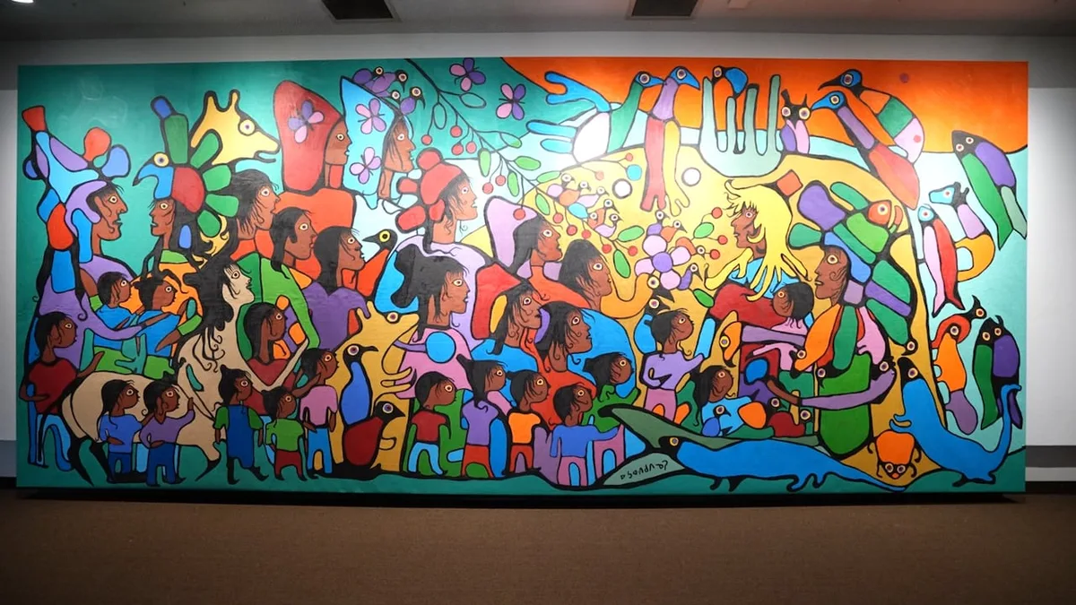 Norval Morrisseau masterwork not seen for 40 years unveiled at Thunder Bay Art Gallery