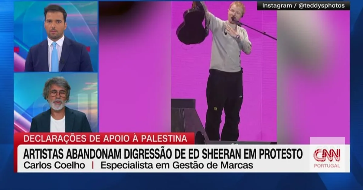 "O silêncio também é uma posição. Qualquer atitude que Ed Sheeran tome será vista como uma posição política"