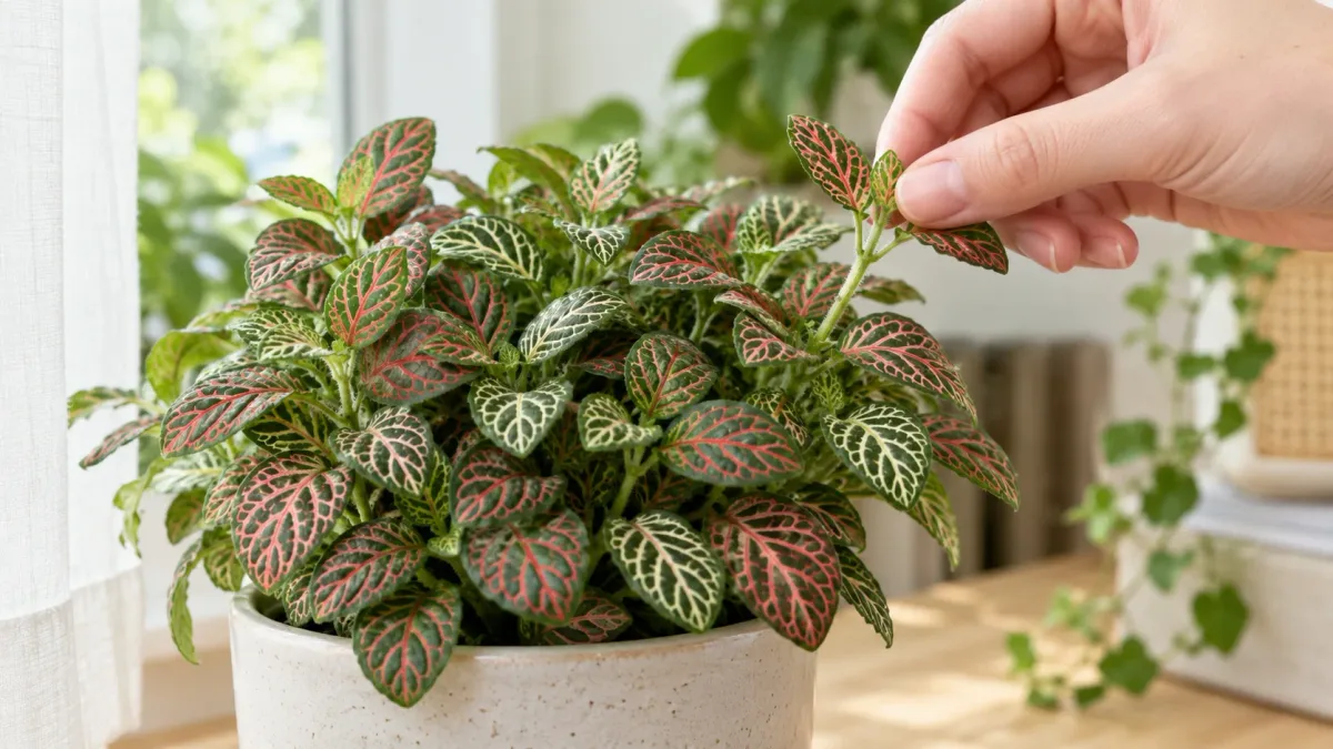 Fitônia: 4 truques que ajudam essa planta de folhas pequenas e veios coloridos a manter o desenho vibrante sem perder a aparência compacta