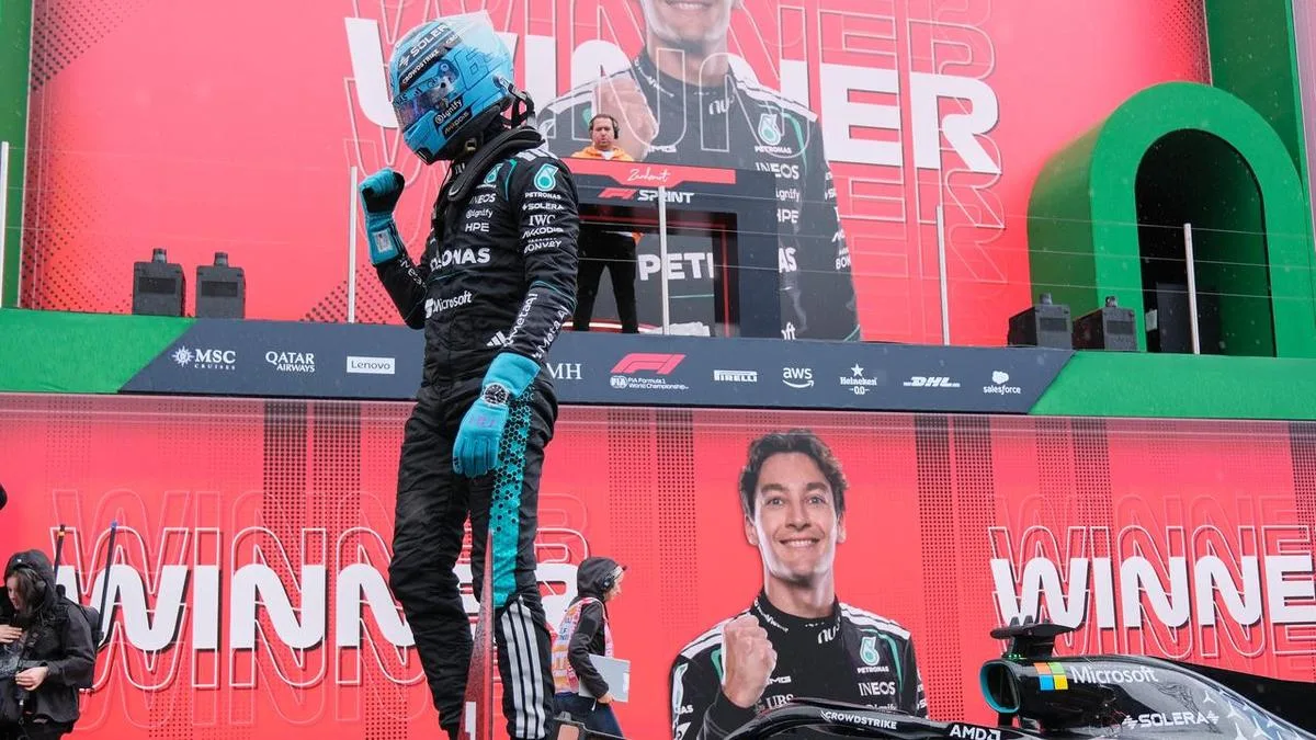 Russell shows Dutch courage to claim sprint race win