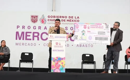 Mercomuna prevé cerrar 2026 con 635 mil beneficiarios; reciben vales de 3 mil pesos