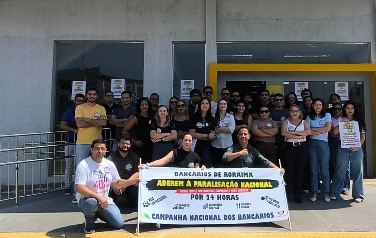 Paralisação fechou 36 agências bancárias de Roraima nesta quinta-feira (20); atendimento retorna na sexta-feira (21)