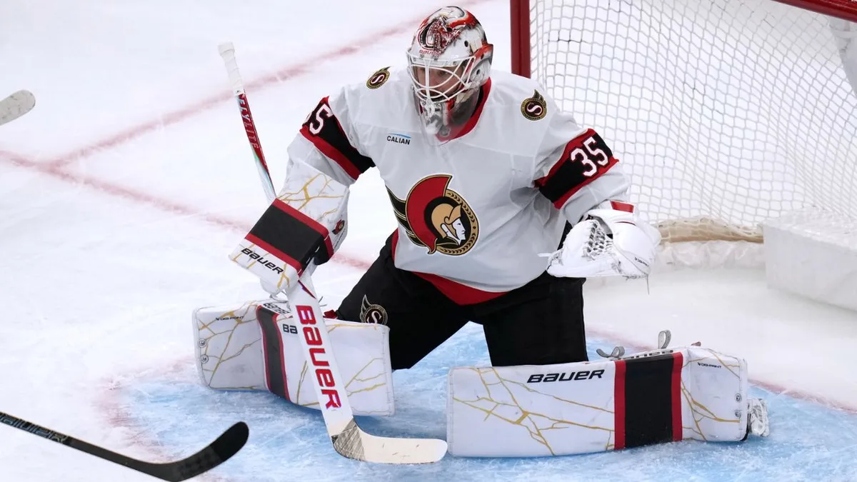 Linus Ullmark to start in Senators’ home opener vs. Flyers