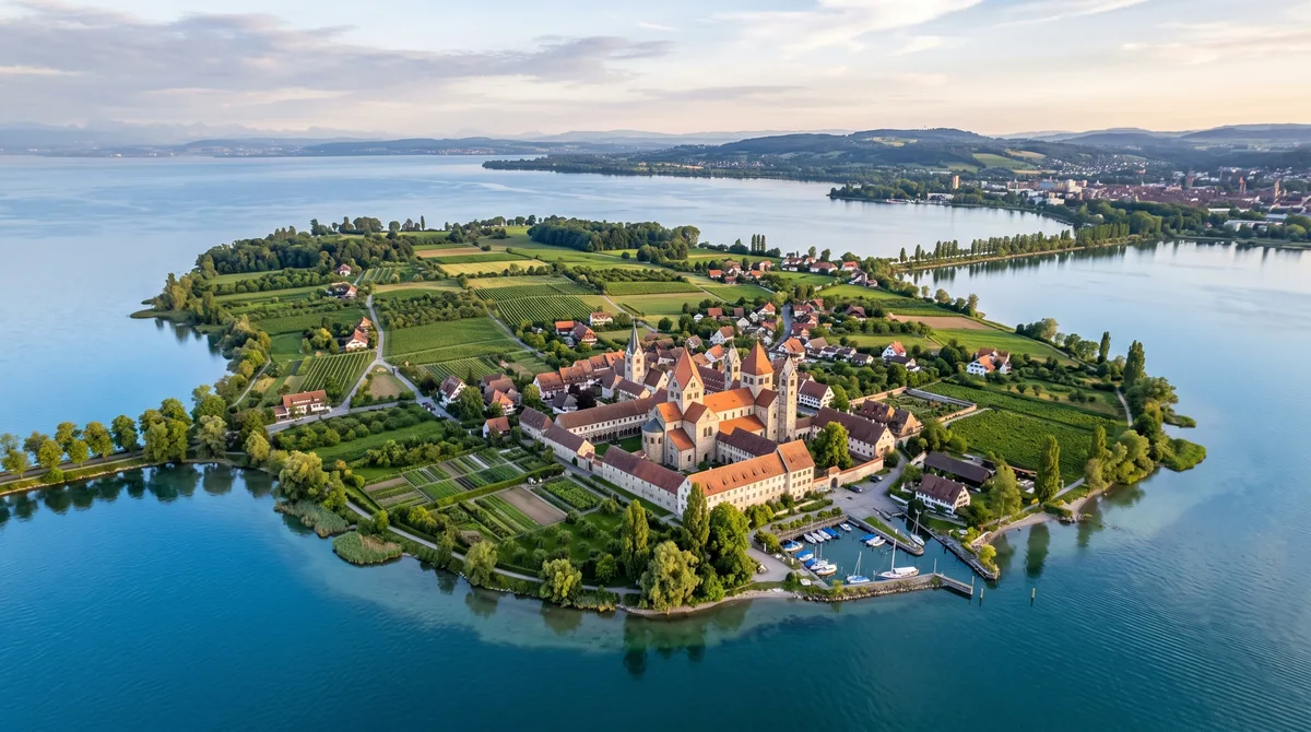 Uma ilha monástica virou centro de livros e jardins: Reichenau transformou uma pequena faixa de terra em potência intelectual medieval