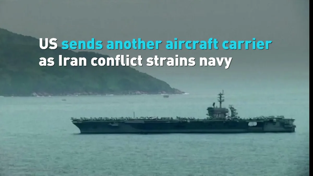 US sends another aircraft carrier as Iran conflict strains navy