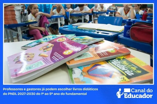 Livros didáticos do PNLD 2027 a 2030 já podem ser escolhidos