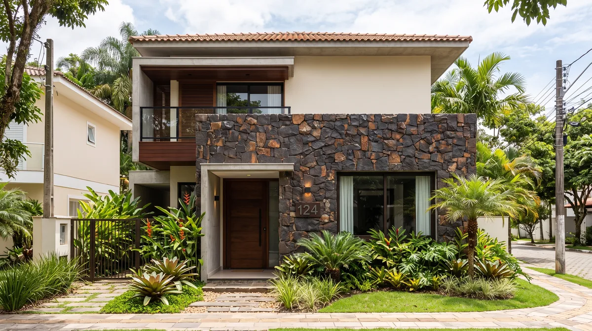 Quanto custa revestir o muro da fachada com pedra ferro em 2026 para valorizar o visual da casa?