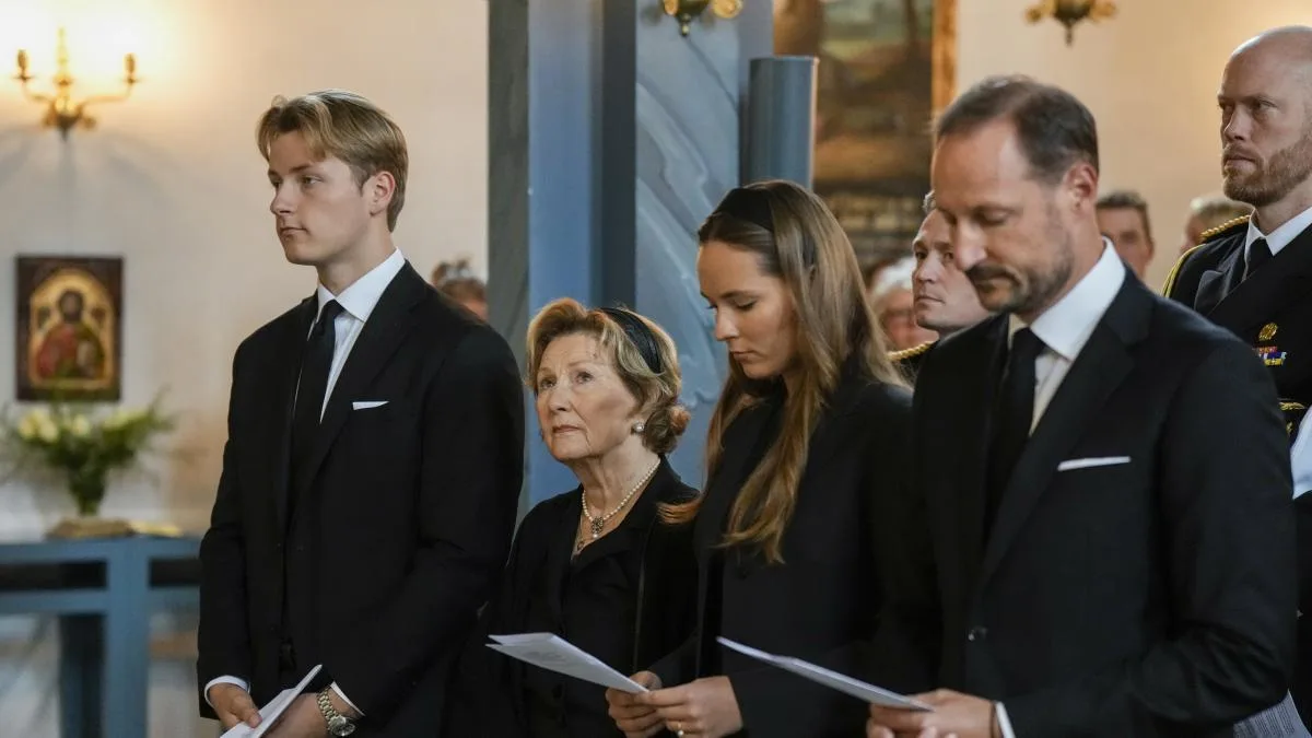 Mette-Marit, la gran ausente en la primera misa en memoria del rey Harald