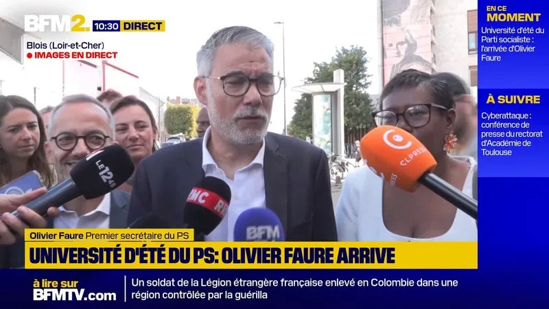"Je souhaite qu'il participe à cette primaire", affirme Olivier Faure à propos d'une potentielle candidature de François Hollande à la présidentielle