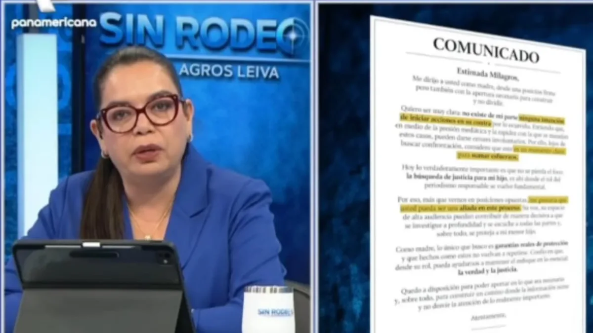 La madre del adolescente del Liceo Naval perdona a Milagros Leiva y descarta denunciarla: "No iniciaré acciones en su contra"