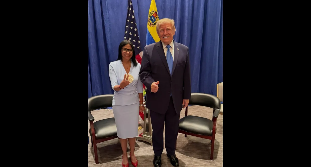 Trump se reúne com Delcy Rodríguez em 1º encontro desde captura de Maduro