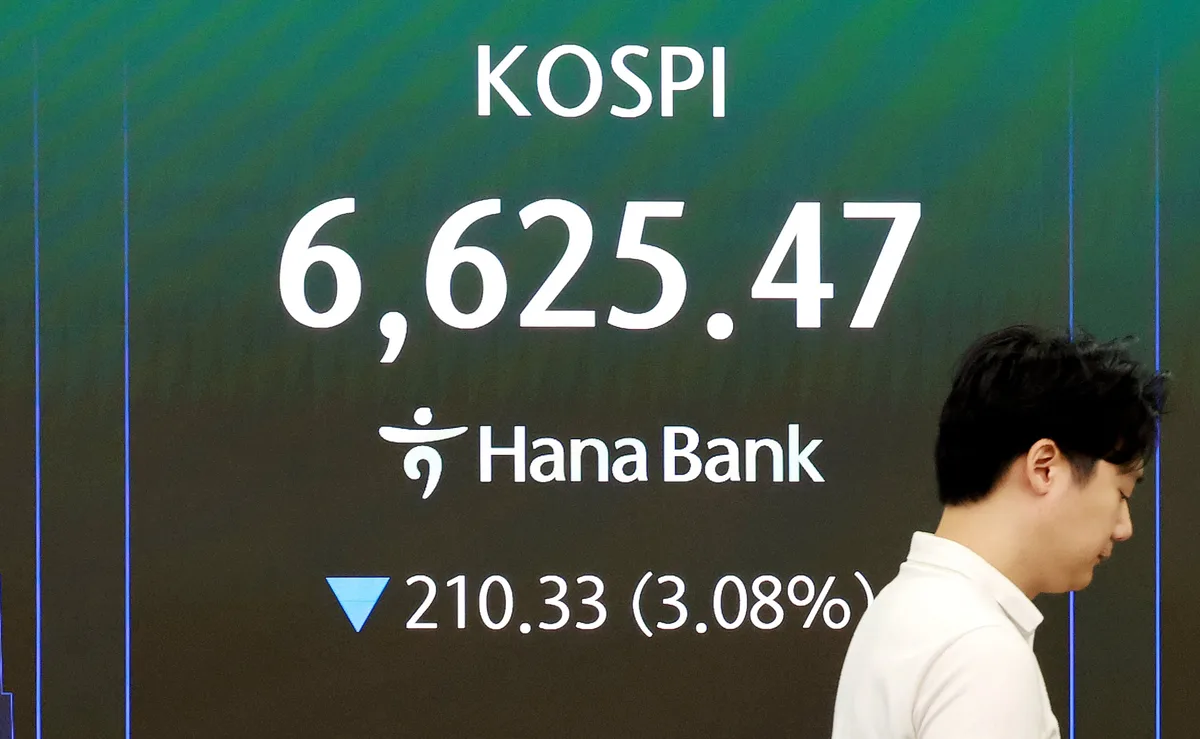 코스피 6500대…’삼전닉스’ 각각 4%대 급락
