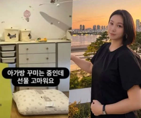 결혼 10개월 만에 임신..김옥빈, 아기방 꾸미기 한창 '엄마 될 준비'