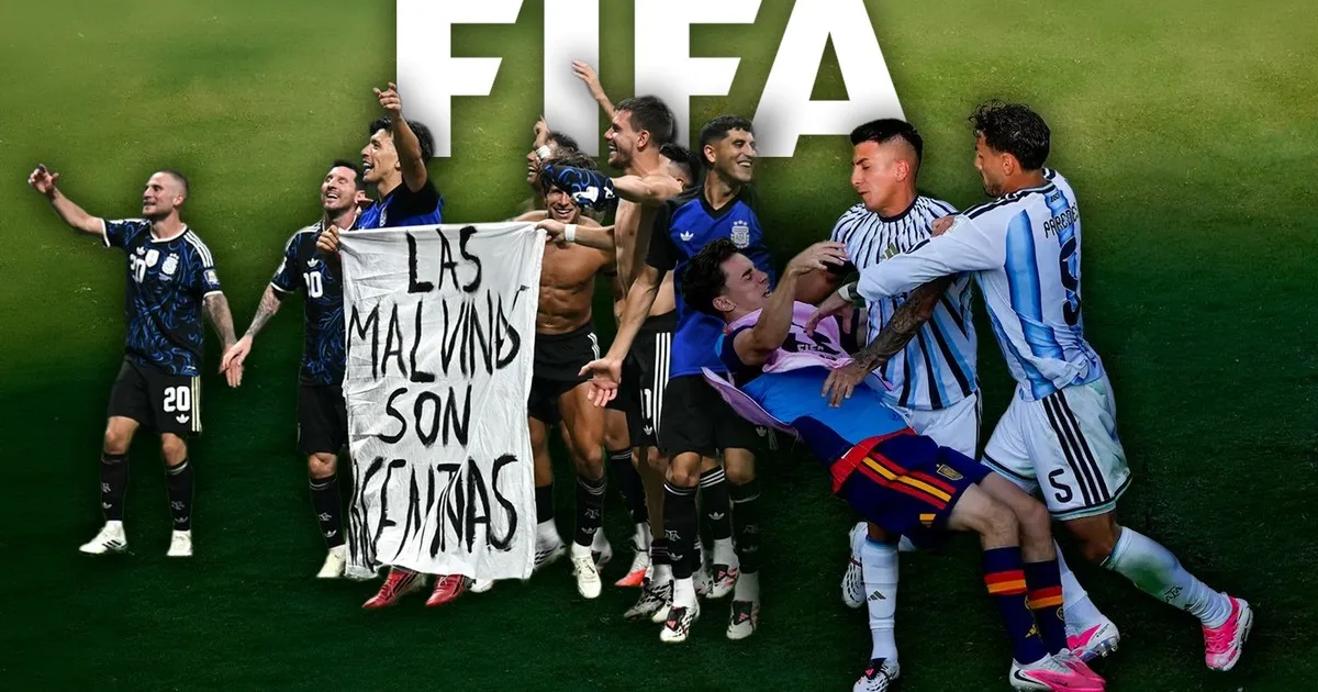 Durísima sanción de FIFA a la Argentina, plata por la bandera de Malvinas y 10 fechas a Paredes