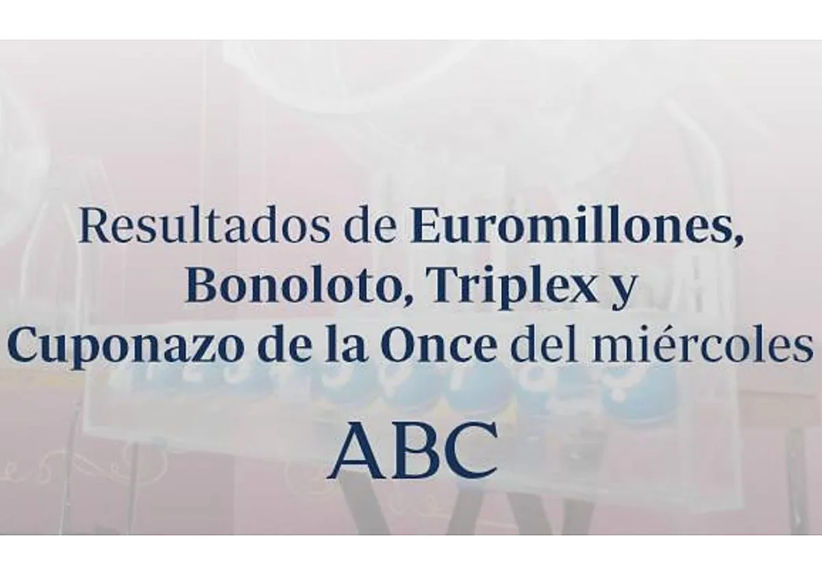 Triplex, Bonoloto y Cupón de la Once: comprueba los resultados de las loterías que se celebran el miércoles, 19 de agosto de 2026