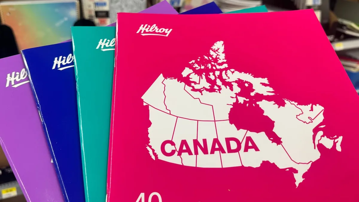 Hilroy says sorry for leaving Newfoundland, Cape Breton off notebooks' Canadian map