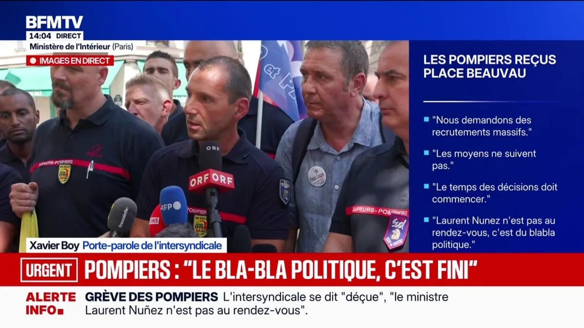 Les sapeurs-pompiers lancent un appel à manifester le 29 septembre à Paris, "sauf surprise extraordinaire", et attendent "une mobilisation de la plus grande ampleur"
