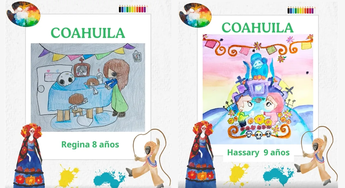 Niñas de Palaú, Coahuila, conquistan concurso internacional de dibujo