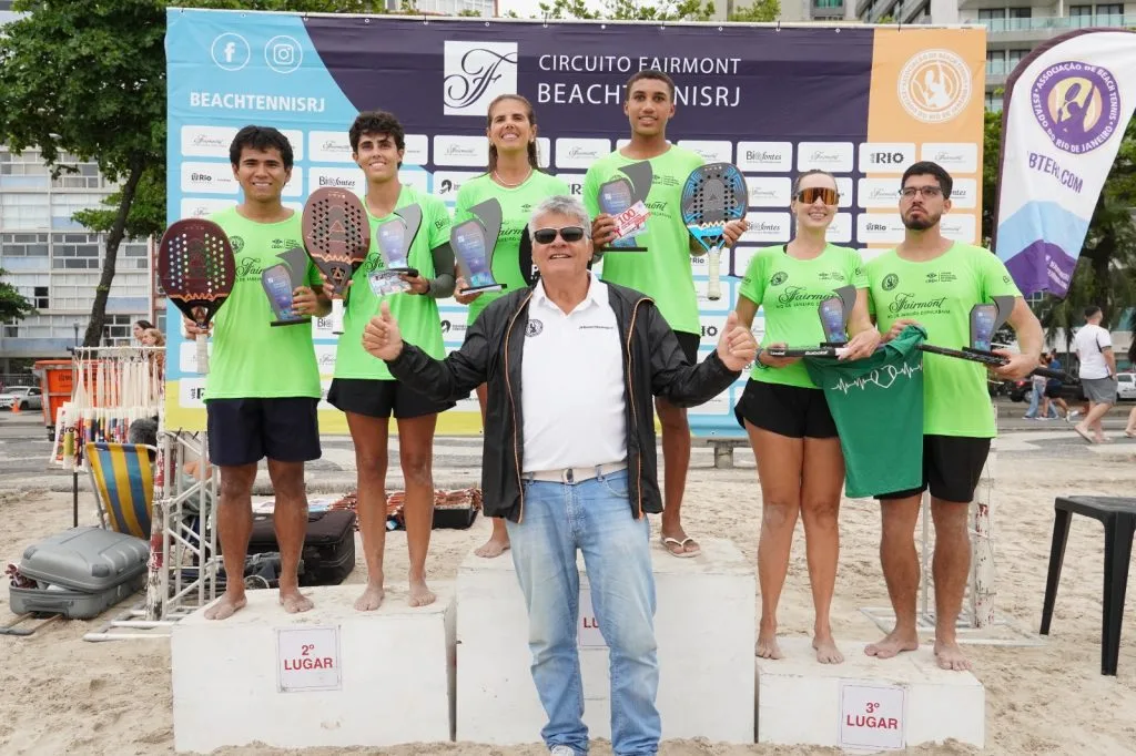 Definidos os campeões da 8ª etapa do Circuito Fairmont de Beach Tennis em Copacabana