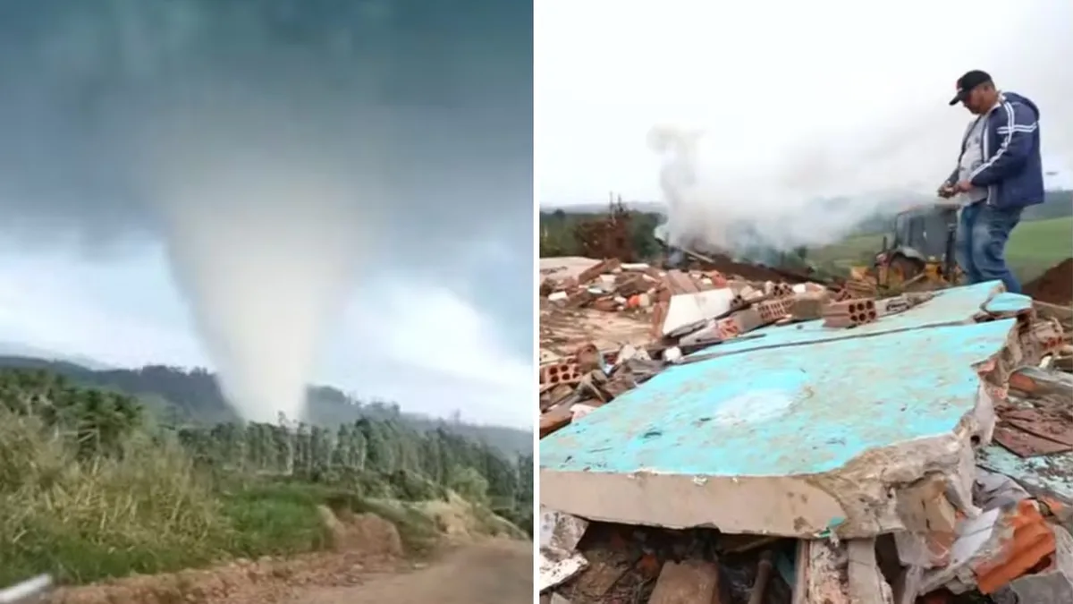 Ventos chegaram a 332 km/h durante tornado no Paraná, estima Simepar
