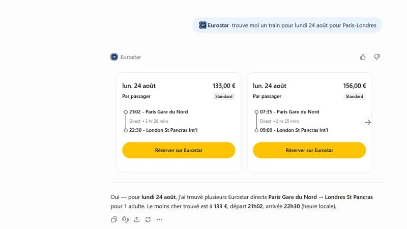 Eurostar, SNCF, Booking, Expedia… vos vacances n’échappent désormais plus à l’IA