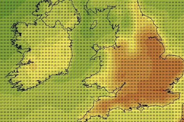 UK weather maps show exact dates of last hot spell of the year as 26C highs loom
