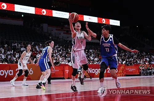 [아시안게임] 한국 여자농구, 대만 제압…조별리그 3연승으로 1위