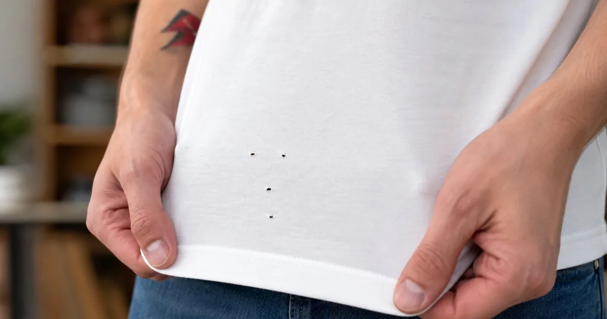 Ni polillas ni lavarropas: por qué aparecen agujeritos en las remeras a la altura del ombligo