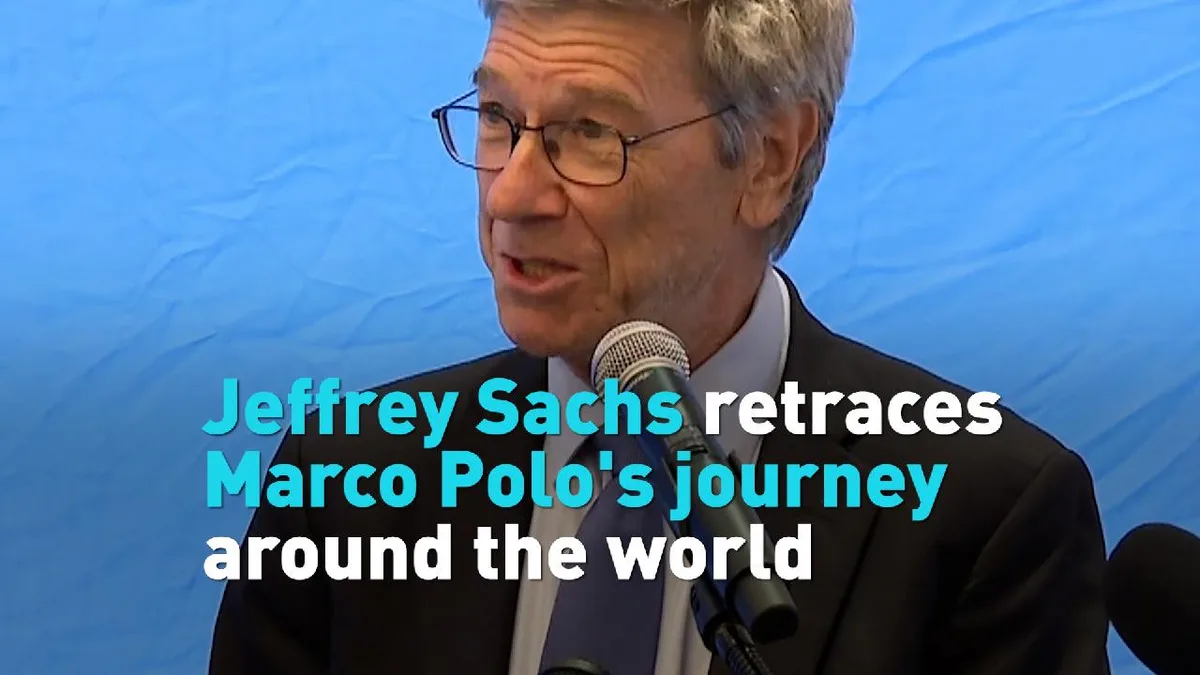 Jeffrey Sachs retraces Marco Polo's journey around the world