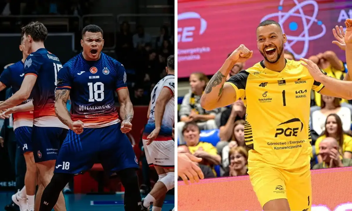 Irmãos Darlan e Alan Souza somam 52 pontos em vitórias no vôlei europeu