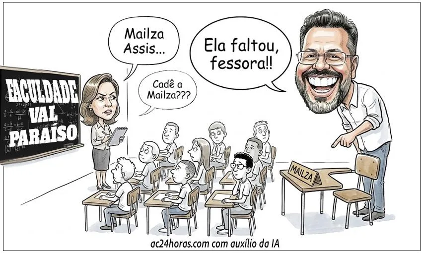 Mailza não foi à escola…