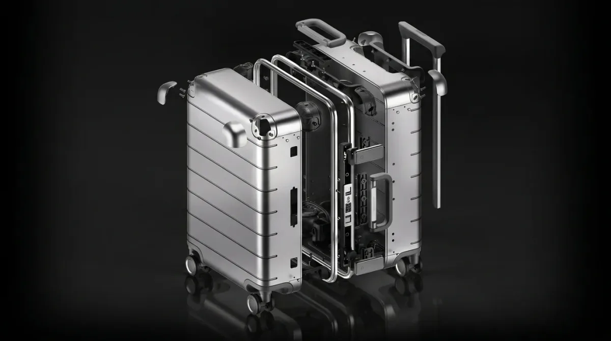 Xiaomi lança mala de metal "estilo Rimowa", mas com suspensão nas rodas