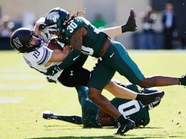 Kleather kicks three field goals in No. 25 Northwestern's 24-21 win over Michigan State
