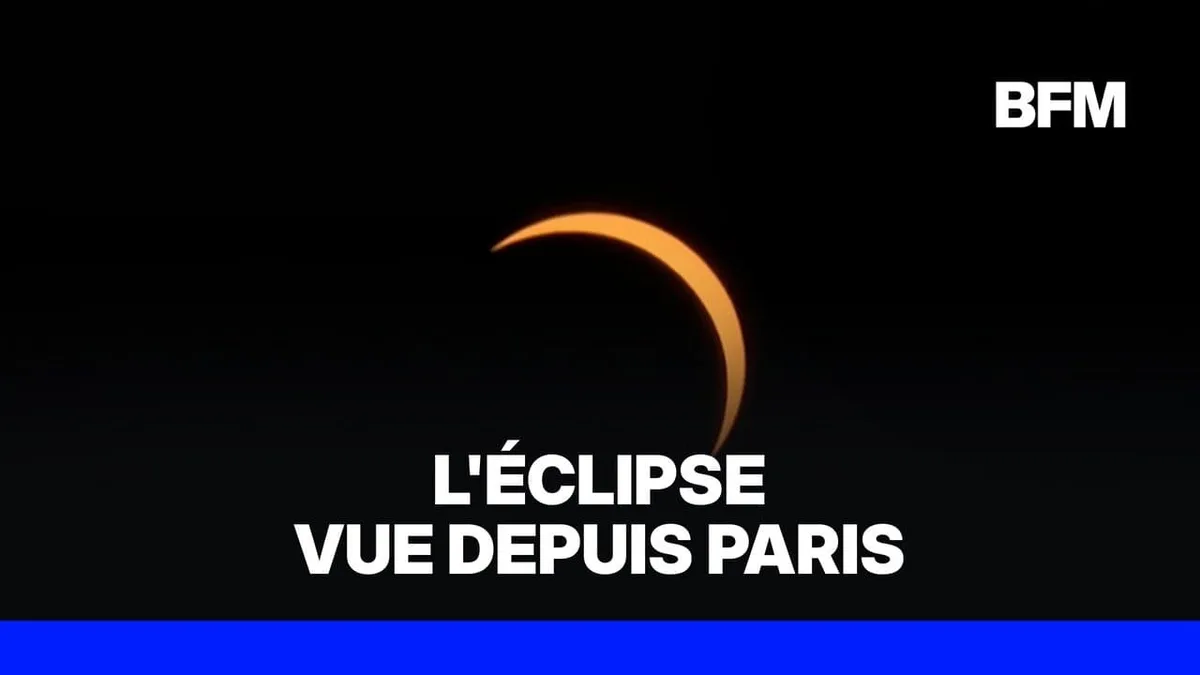 Le timelapse de l'éclipse solaire observée à Paris