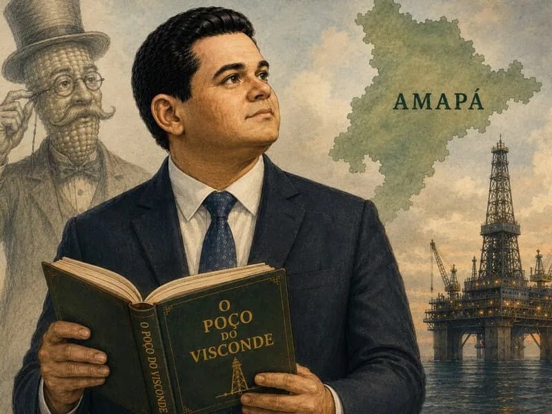 Davi Alcolumbre revive no Amapá o sonho do petróleo de Monteiro Lobato