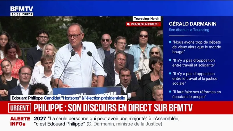 "Dans mon gouvernement, j'irai prendre les meilleurs", lance Édouard Philippe, candidat "Horizons" à l'élection présidentielle