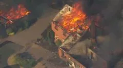 Watch: 'Carnage' in Stourbridge as houses destroyed by fire