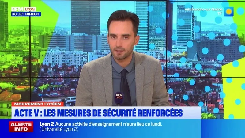 Mouvement lycéen : l'acte V, mesures renforcées dans le Rhône