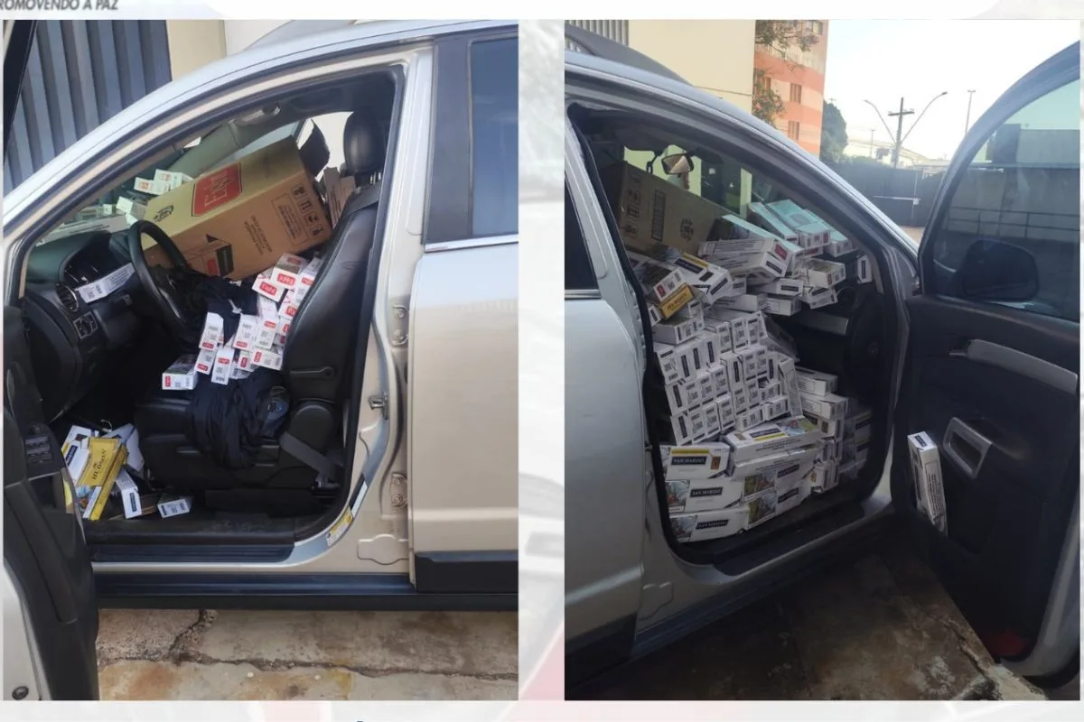 Problema mecânico no veículo acaba com carga de 15 mil maços de cigarros apreendida no interior de SP